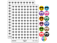 Intimidating Viper Snake Head Rattlesnake Hands Round Sticker Pack