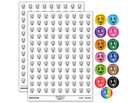 Jester Clown Joker Mask Smile Drama Round Sticker Pack