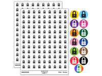 Padlock Locked Keyhole Security Symbol Round Sticker Pack