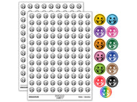 Smiling Face with Missing Tooth Dentist Teeth Round Sticker Pack
