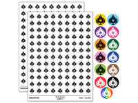 Spade Shaped Fish Cartoon Round Sticker Pack