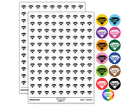 Super Dad Father's Day Superhero Diamond Round Sticker Pack