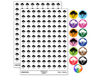 Thunder Storm Cloud Weather Lighting Bolt Round Sticker Pack