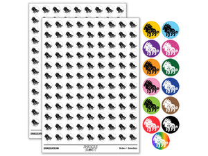 Tribal African Lion Big Cat King Round Sticker Pack