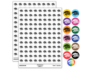 Tribal Southwestern Bear Sun Swirls Round Sticker Pack