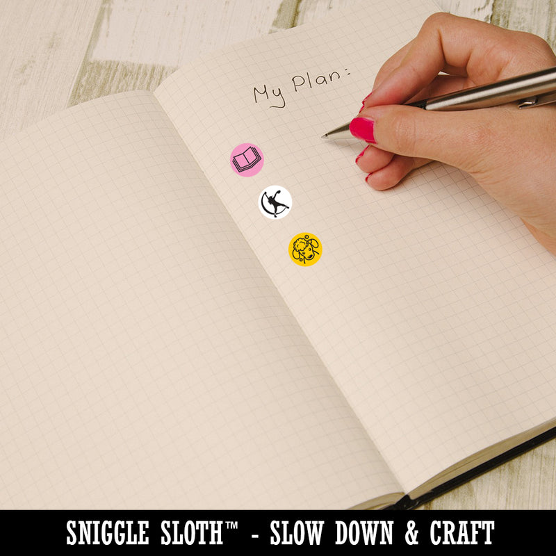 Full Indicator Status Circle Round Sticker Pack