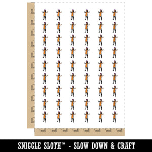 Cafe Waitress Barista with Coffee Temporary Tattoo Water Resistant Fake Body Art Set Collection (1 Sheet)
