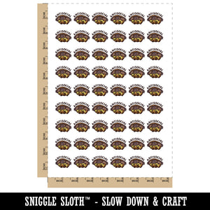 Antisocial Baby Turtle Introvert Temporary Tattoo Water Resistant Fake Body Art Set Collection (1 Sheet)
