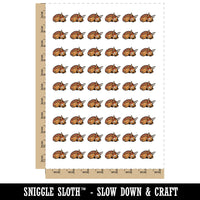 Baby Sleeping Deer Fawn Temporary Tattoo Water Resistant Fake Body Art Set Collection (1 Sheet)