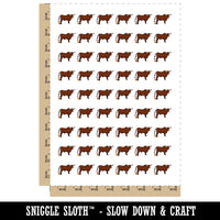 Bull Crap Cow Poop Funny Temporary Tattoo Water Resistant Fake Body Art Set Collection (1 Sheet)