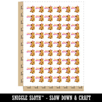 Cappy Happy Birthday Capybara Temporary Tattoo Water Resistant Fake Body Art Set Collection (1 Sheet)