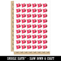 Chubby Bumblebee Sleeping In Flower Nap Temporary Tattoo Water Resistant Fake Body Art Set Collection (1 Sheet)