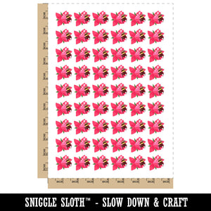 Chubby Bumblebee Sleeping In Flower Nap Temporary Tattoo Water Resistant Fake Body Art Set Collection (1 Sheet)