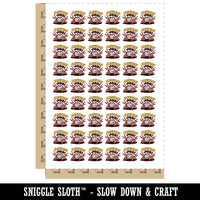 Clawesome Awesome Job Crab Claws Temporary Tattoo Water Resistant Fake Body Art Set Collection (1 Sheet)
