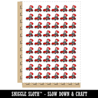 Comical Clown in Cartoon Car Temporary Tattoo Water Resistant Fake Body Art Set Collection (1 Sheet)