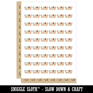 Cookie Dealer Baking Temporary Tattoo Water Resistant Fake Body Art Set Collection (1 Sheet)