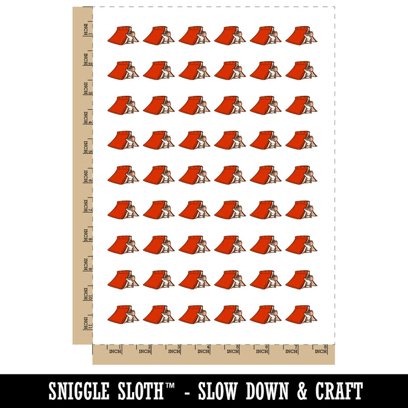 Cute Mouse Hiding Under a Book Temporary Tattoo Water Resistant Fake Body Art Set Collection (1 Sheet)