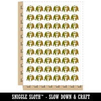 Dancing Frogs Toads Circle Temporary Tattoo Water Resistant Fake Body Art Set Collection (1 Sheet)