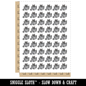 Disappointed Unimpressed Cat with Newspaper Temporary Tattoo Water Resistant Fake Body Art Set Collection (1 Sheet)
