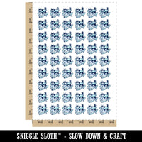Ethereal Siberian Husky Dog Cloud Mist Temporary Tattoo Water Resistant Fake Body Art Set Collection (1 Sheet)