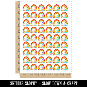 Fabulous Gay Pride Duck Rainbow Rain Boots Temporary Tattoo Water Resistant Fake Body Art Set Collection (1 Sheet)