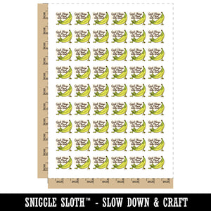 Green Banana Good Things To Those Who Wait Temporary Tattoo Water Resistant Fake Body Art Set Collection (1 Sheet)
