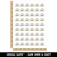Grizzly Bear in Mountains Temporary Tattoo Water Resistant Fake Body Art Set Collection (1 Sheet)