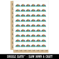 I Hate People Camping Temporary Tattoo Water Resistant Fake Body Art Set Collection (1 Sheet)