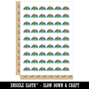 I Hate People Camping Temporary Tattoo Water Resistant Fake Body Art Set Collection (1 Sheet)