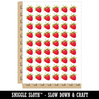 Juicy Ripe Raspberry Berry Fruit Temporary Tattoo Water Resistant Fake Body Art Set Collection (1 Sheet)