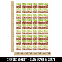 Life Is a Garden Dig It Temporary Tattoo Water Resistant Fake Body Art Set Collection (1 Sheet)