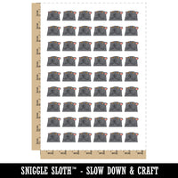 Mischievous Scheming Peeking Cat Temporary Tattoo Water Resistant Fake Body Art Set Collection (1 Sheet)