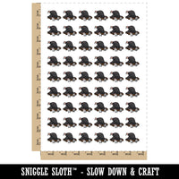 Mole Digging Mammal Popping Out of Hole Temporary Tattoo Water Resistant Fake Body Art Set Collection (1 Sheet)