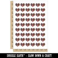 Pair of Rats Heart Couple Love Temporary Tattoo Water Resistant Fake Body Art Set Collection (1 Sheet)