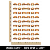 Peeking Beagle Dog Temporary Tattoo Water Resistant Fake Body Art Set Collection (1 Sheet)