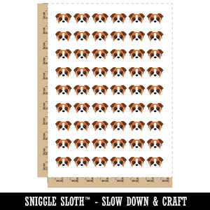 Peeking Boxer Dog Temporary Tattoo Water Resistant Fake Body Art Set Collection (1 Sheet)