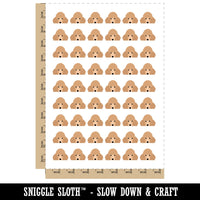 Peeking Cream Poodle Dog Temporary Tattoo Water Resistant Fake Body Art Set Collection (1 Sheet)