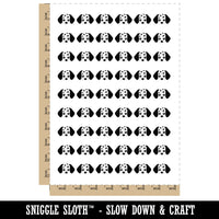 Peeking Dalmation Dog Temporary Tattoo Water Resistant Fake Body Art Set Collection (1 Sheet)