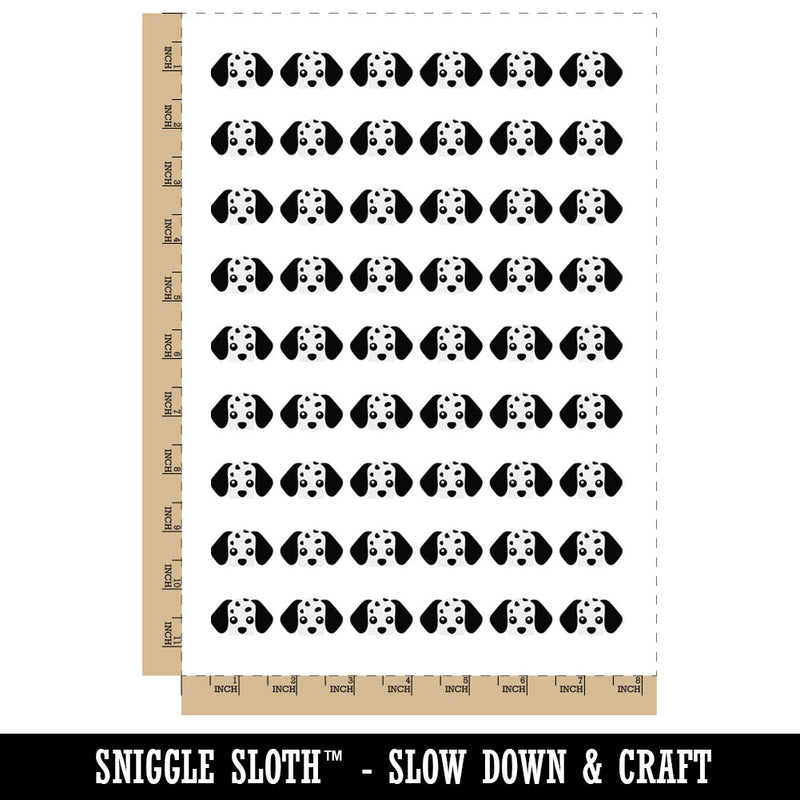 Peeking Dalmation Dog Temporary Tattoo Water Resistant Fake Body Art Set Collection (1 Sheet)