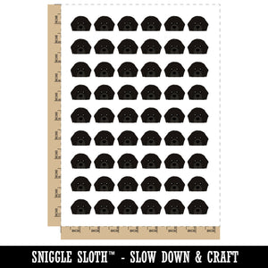 Peeking Newfoundland Newfie Dog Temporary Tattoo Water Resistant Fake Body Art Set Collection (1 Sheet)