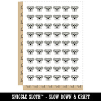 Peeking Schnauzer Dog Temporary Tattoo Water Resistant Fake Body Art Set Collection (1 Sheet)