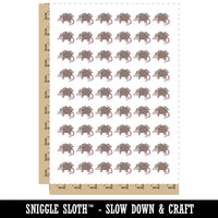 Possum Opossum Carrying Babies Temporary Tattoo Water Resistant Fake Body Art Set Collection (1 Sheet)