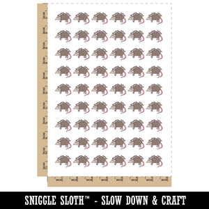 Possum Opossum Carrying Babies Temporary Tattoo Water Resistant Fake Body Art Set Collection (1 Sheet)
