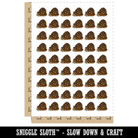 Shy Hiding Western Box Turtle Cartoon Temporary Tattoo Water Resistant Fake Body Art Set Collection (1 Sheet)