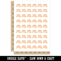 Shy Nervous Peeking Hamster Temporary Tattoo Water Resistant Fake Body Art Set Collection (1 Sheet)