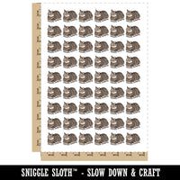 Silently Judging Tabby Cat Pet Temporary Tattoo Water Resistant Fake Body Art Set Collection (1 Sheet)