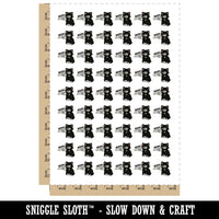 Skeleton Hand Boop Cat Nose Temporary Tattoo Water Resistant Fake Body Art Set Collection (1 Sheet)