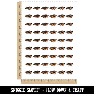 Sleeping German Shepherd Puppy Dog Cute Temporary Tattoo Water Resistant Fake Body Art Set Collection (1 Sheet)