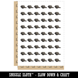 Sneaky Raccoon Hugging Bag of Trash Temporary Tattoo Water Resistant Fake Body Art Set Collection (1 Sheet)
