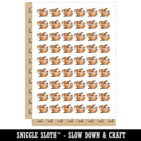 Stoic Dragon Kobold Creature Sitting Temporary Tattoo Water Resistant Fake Body Art Set Collection (1 Sheet)